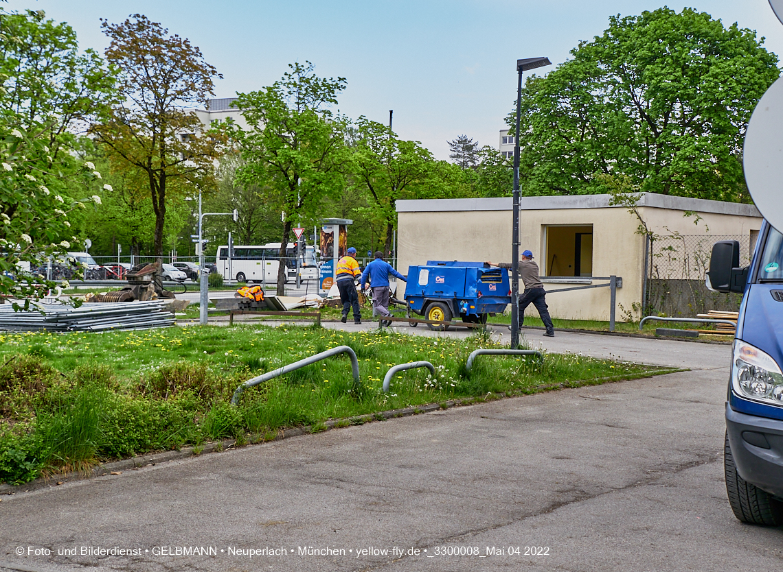 04.05.2022 - Baustelle am Haus für Kinder in Neuperlach